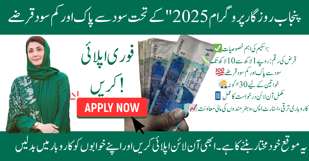CM Punjab Rozgar Scheme 2025 October Update – Eligibility, Benefits & How to Apply Online